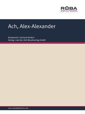 cover image of Ach, Alex-Alexander
